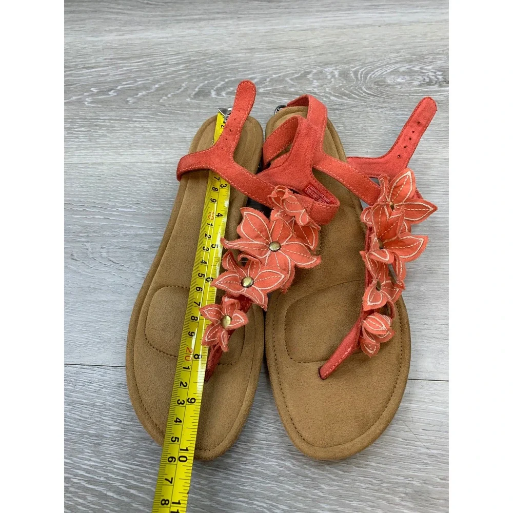 Koolaburra by UGG Women's Coral Floral Wedge Sandals Memory Foam 8.5 Shoes